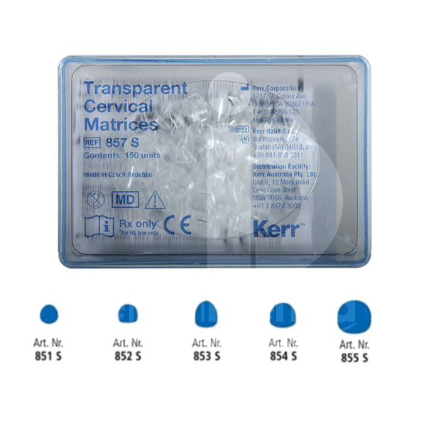 Matrices cervicales reassort 150 u. coins interdentaires et matrices kerr