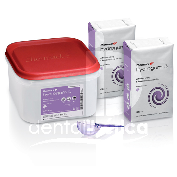 Alginate hydrogum 5 pack empreintes zhermack