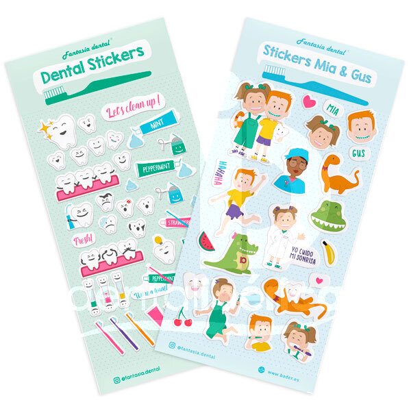 Autocollants mia & gus divers bader