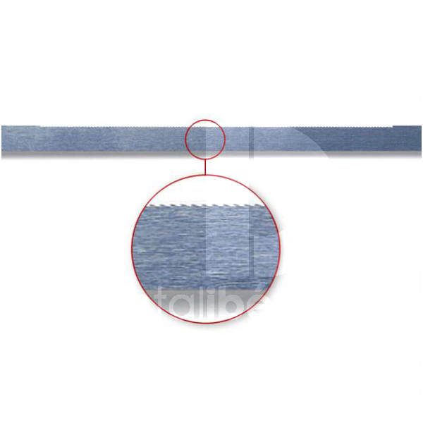 Strip de separation metal edenté  1 côté -  6mm polissage et finition horico