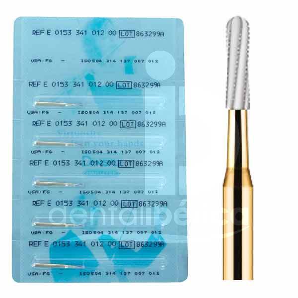 Fraise fg tungstene 153-012 coupe metal fraises dentsply maillefer