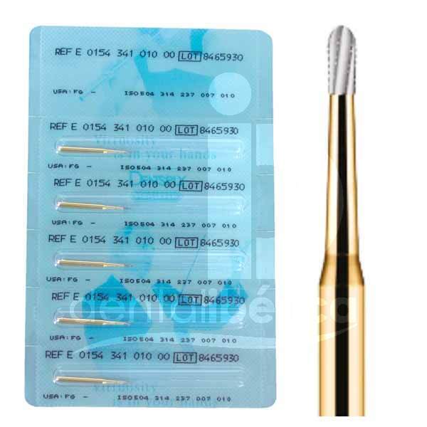 Fraise fg tungstene 154-010 coupe metal fraises dentsply maillefer