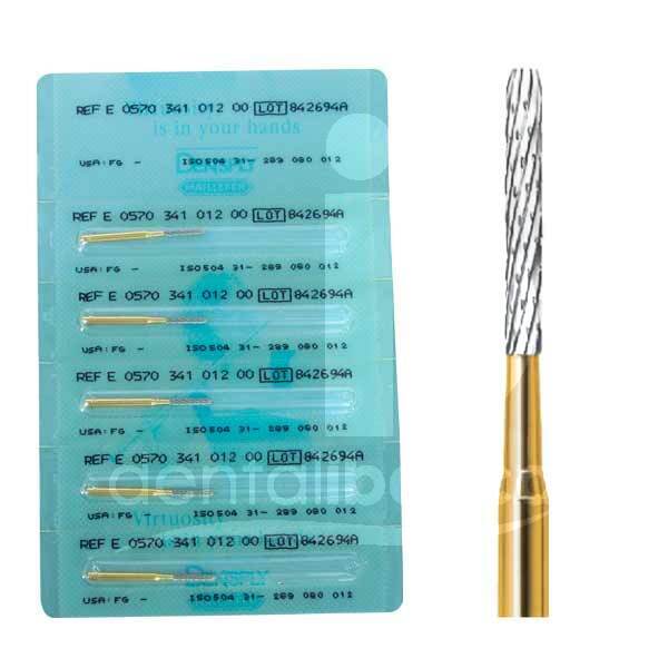 Fraise fg tungstene 570-012 coupe metal fraises dentsply maillefer