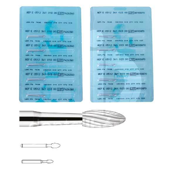 Fraise tungstene finissage 512 fraises dentsply maillefer