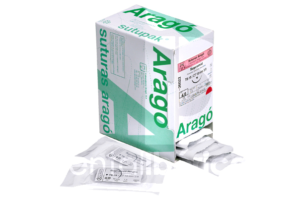 Sutures nylon monofilament non absorbable 75cm biomatériaux et sutures arago