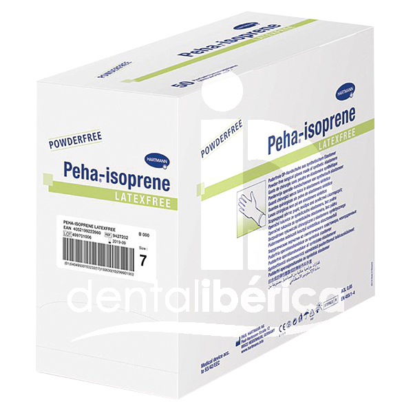Gants steriles sans poudre peha isoprene usage unique hartmann
