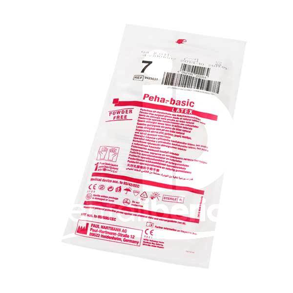 Gants en latex steriles sans poudre peha basic usage unique hartmann