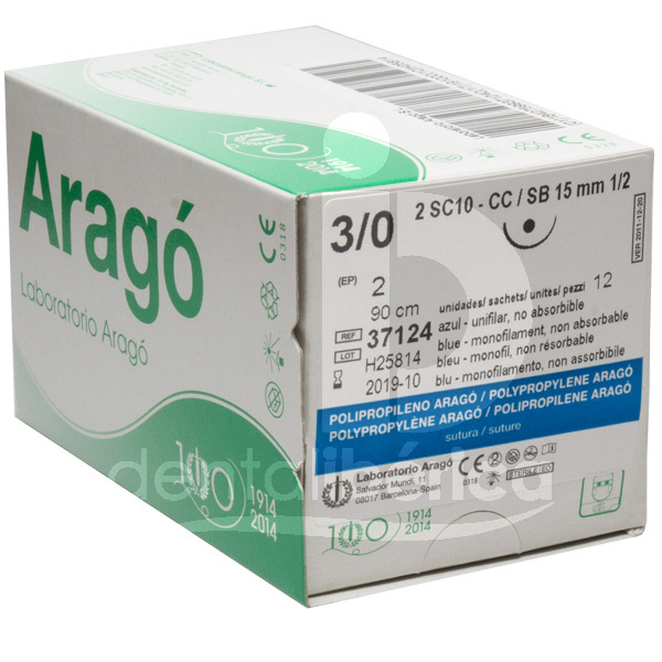 Sutures polypropylene non absorbable biomatériaux et sutures arago