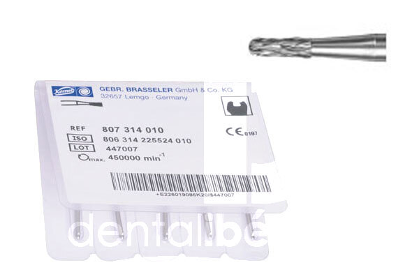 Fraises tungstene turbine modele h4 cylindrique pour decouper les couronnes de metal-ceramique fraises komet