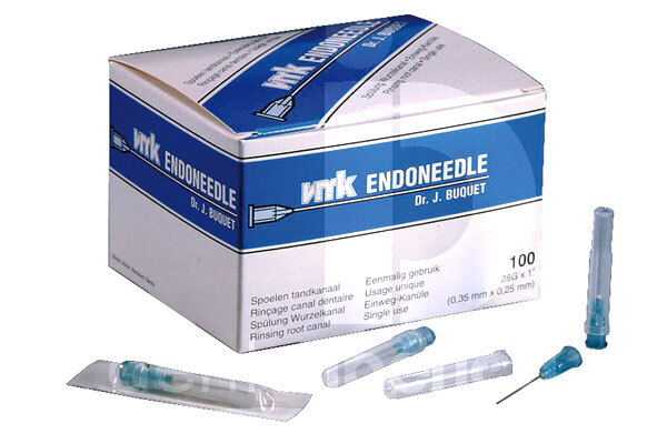 Endoneedle aiguille d'irrigation 28g x 25 mm endodontie vmk