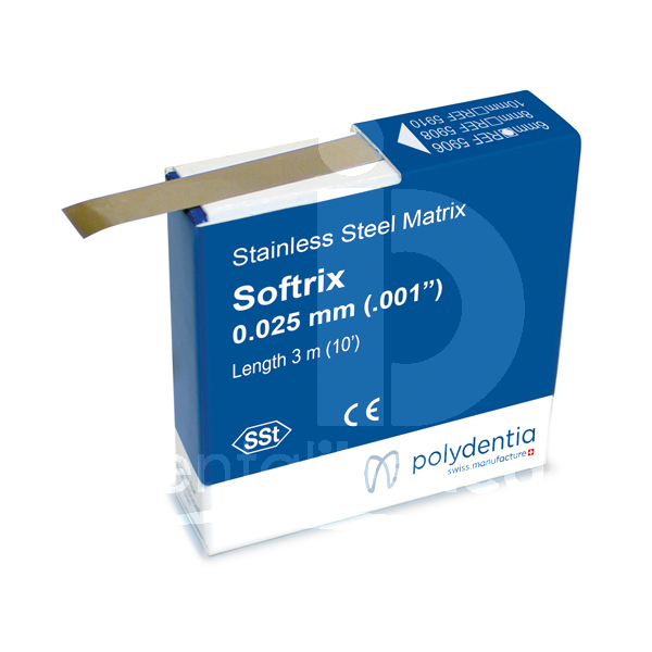 Matrice metallique en rouleau softrix coins interdentaires et matrices polydentia