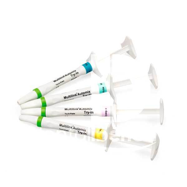 Multilink automix pâtes d'essai try in ciments ivoclar