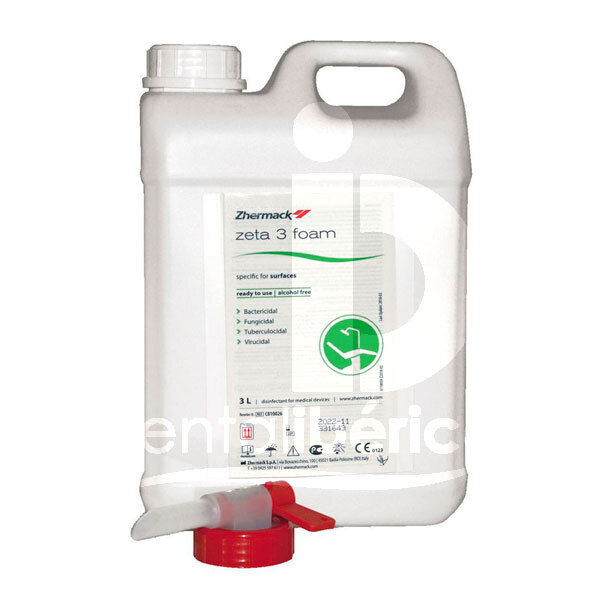 Zeta 3 foam 3l hygiène et stérilisation zhermack