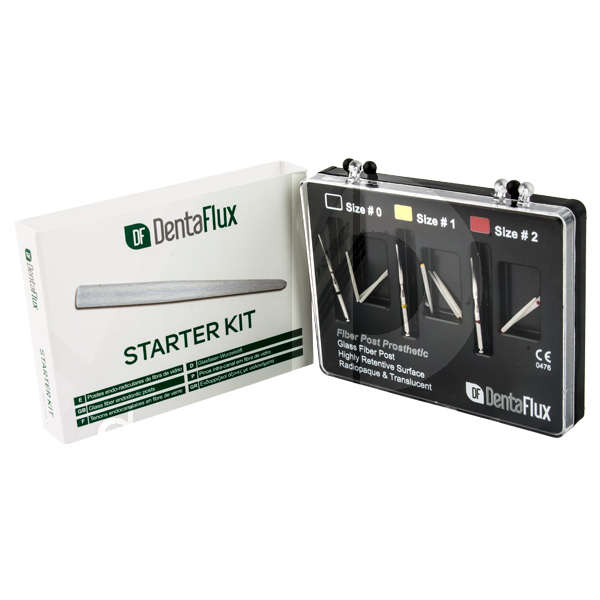 Tenons fibres de verre starter kit tenons et reconstitution coronaire dentaflux