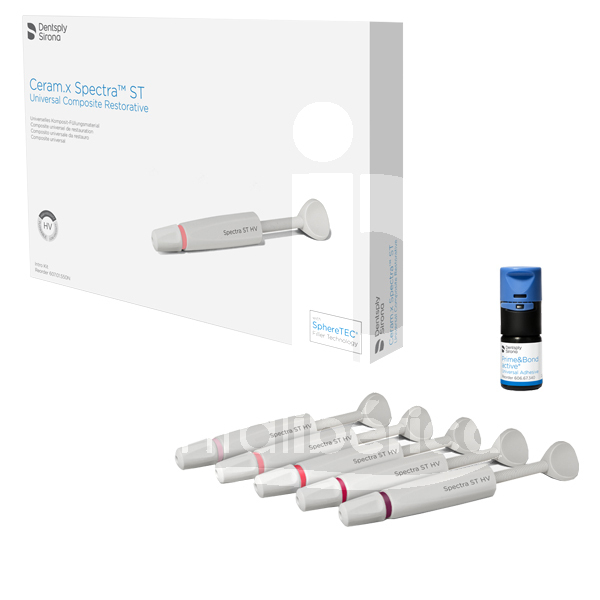 Ceram.x spectra st hv seringues intro kit restauration dentsply