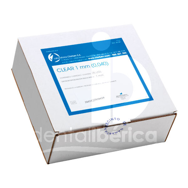 Plaques clear 1mm (0.040) empreintes laboratorios clarben