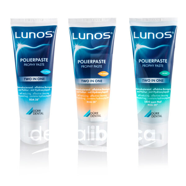 Pâtes  à polir lunos prévention et prophylaxie dürr