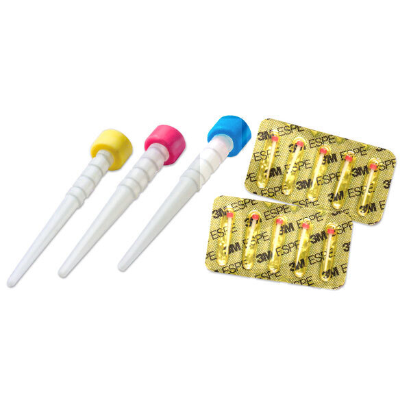 Relyx fiber post 3d n.0-4 tenons et reconstitution coronaire 3m