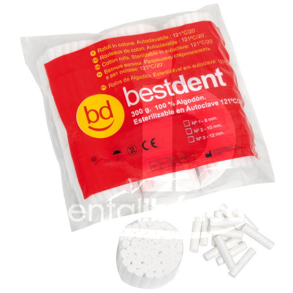 Rouleaux de coton nº 1-3 usage unique bestdent