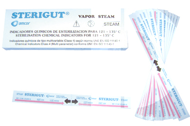 Sterigut indicateur chimique pour vapeur classe 4 - multiparametre hygiène et stérilisation amcor