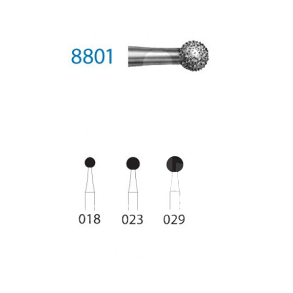 Fraises diamant contre-angle modele 801 boule fraises komet