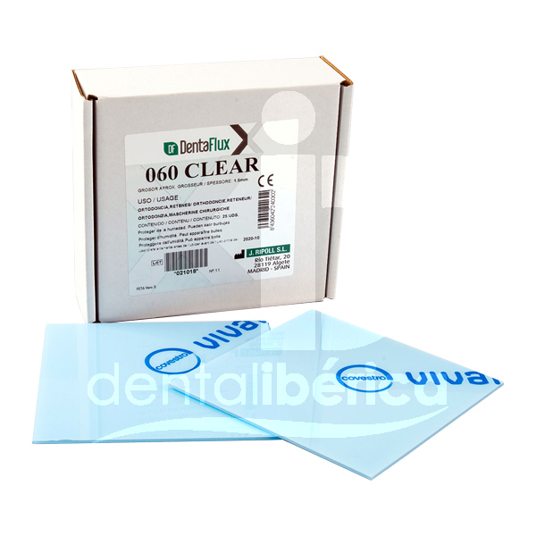 Plaque clear rigide 1 mm (.040) empreintes dentaflux