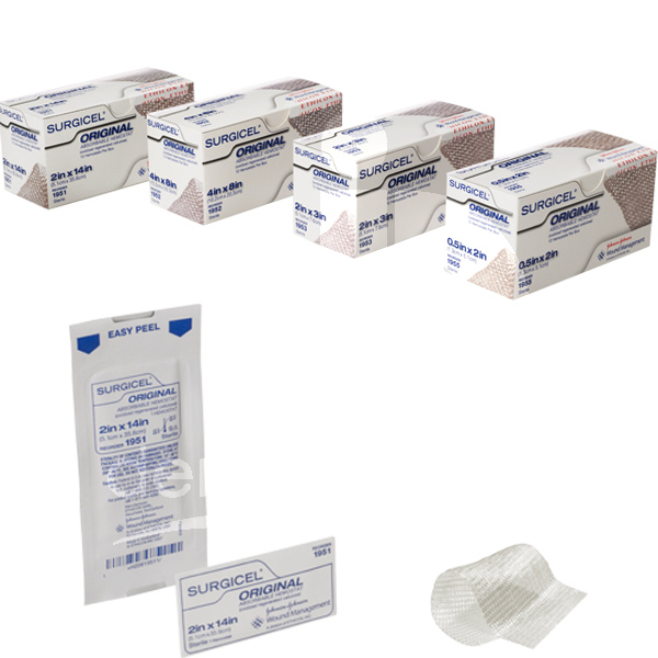 Surgicel hemostat 5x7,5 cm biomatériaux et sutures ethicon