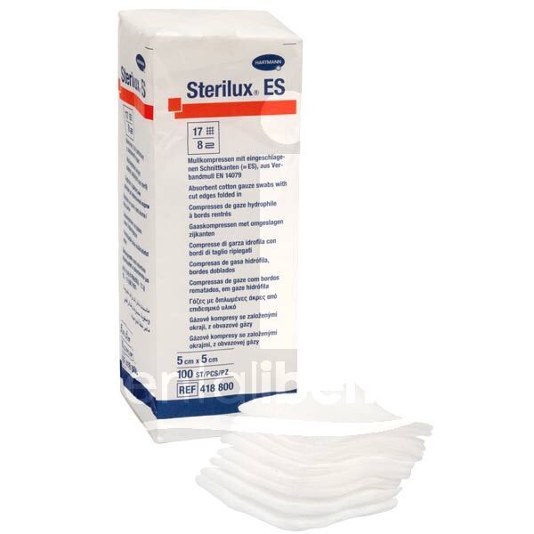 Gazes en coton non stériles 5x5cm usage unique hartmann