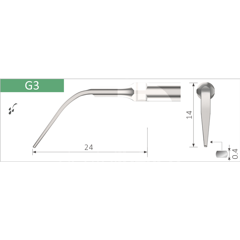 Insert p besdent pour manches avec filetage type ems® prévention et prophylaxie bestdent