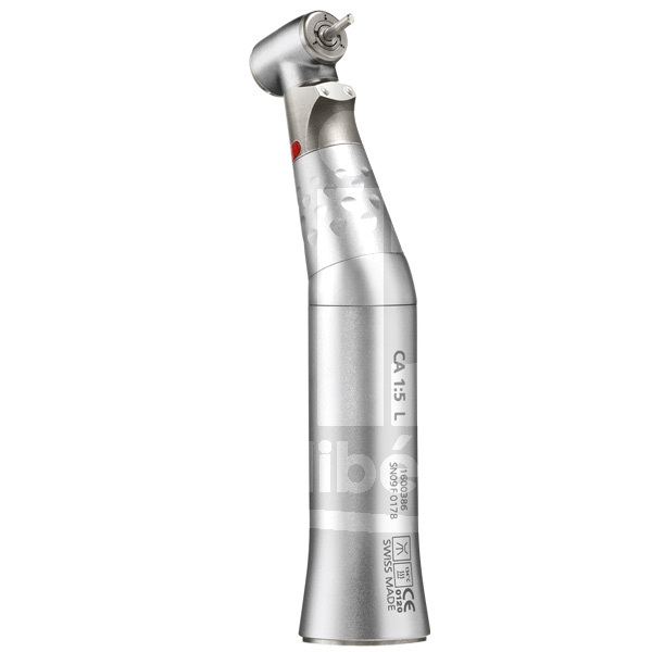 Contre-angle bien-air 1:5 l bague rouge multiplicateur avec lumiere instrumentation rotative bien-air