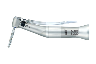 Contre-angle s-max-sg20 20:1 nsk bague verte reducteur sans lumiere chirurgie et implants nsk