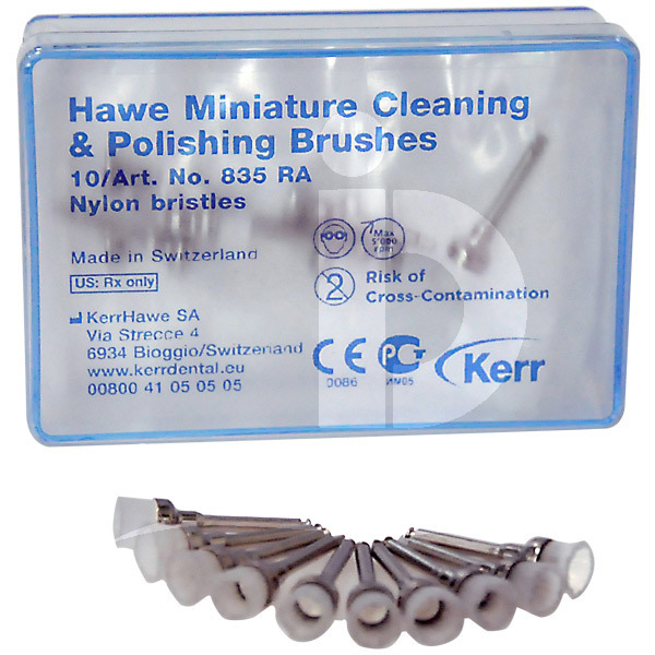 Brosses miniature poils de nylon prévention et prophylaxie kerr