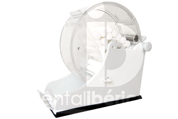 Distributeur de rouleaux coton blanc 1:1 usage unique larident