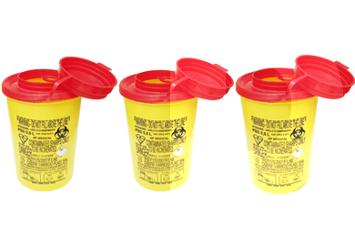 Container pour aiguilles usagees 0,6 l aiguilles et anesthésie larident