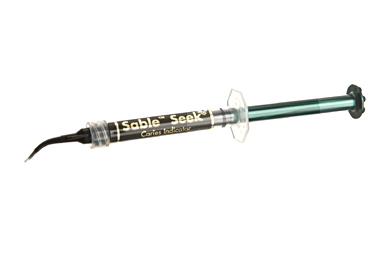 Sable seek indicateur de caries vert prévention et prophylaxie ultradent