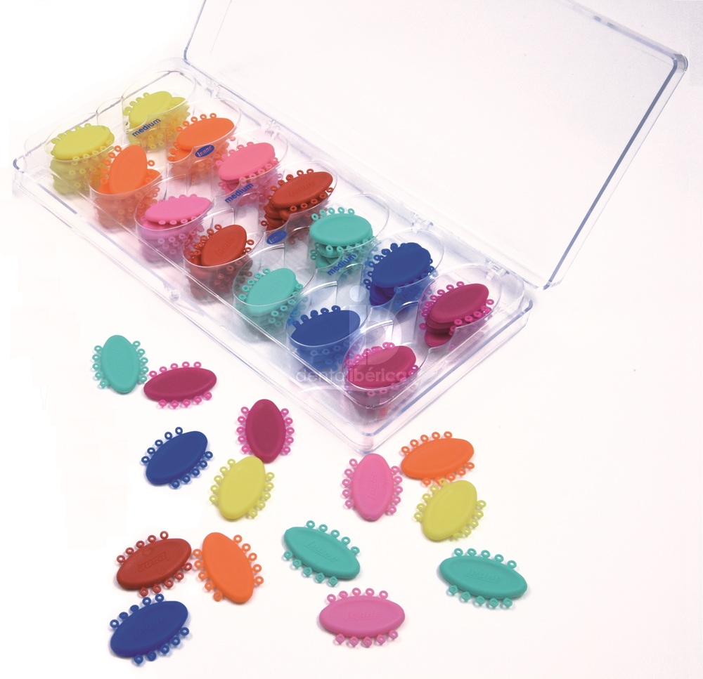 Kit de ligatures elastiques colorees, 840 ligatures elastomères leone