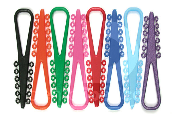 Ligatures élastiques bambino multicolores elastomères g&h wire