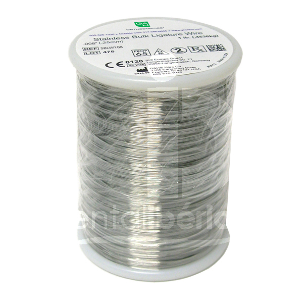 Fil de fer de ligature bobine g&amp;h wire" intraoral métallique et esthétique g&h wire