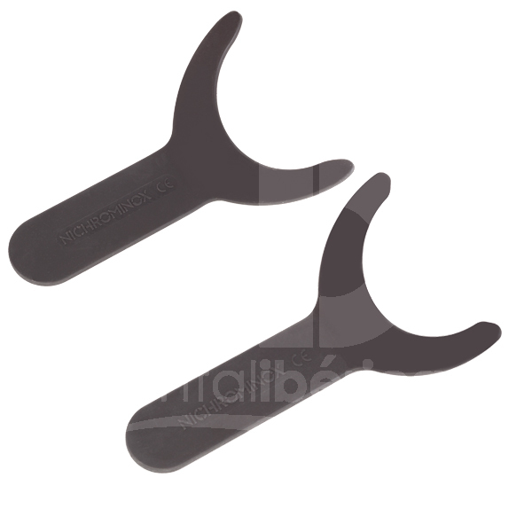 Fond noir / contraste silicone pour levres miroirs photo nichrominox