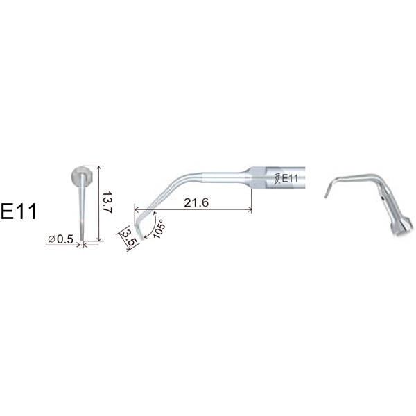 Insert dte ed11 endodontie filetage type satelec/nsk prévention et prophylaxie dte