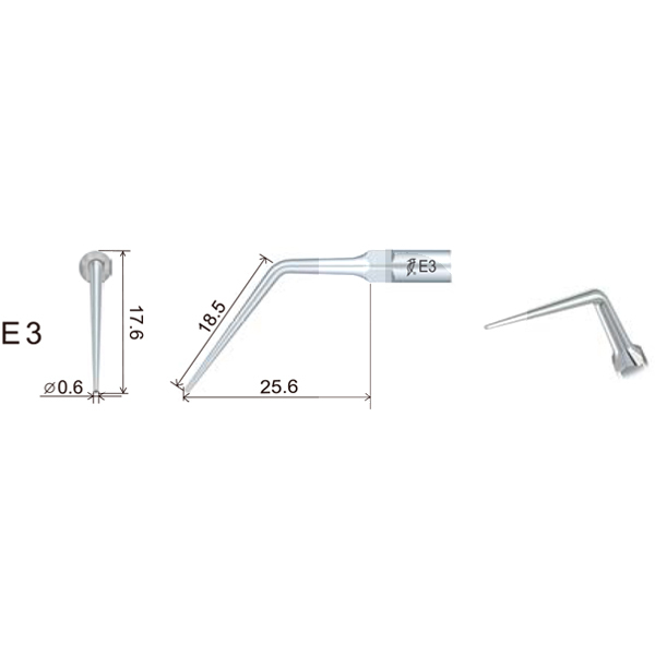 Insert woodpecker endodontie filetage ems/mectron. e3 ( h ems) prévention et prophylaxie woodpecker