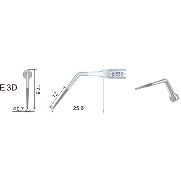 Insert dte ed3d endodontie filetage type satelec/nsk prévention et prophylaxie dte