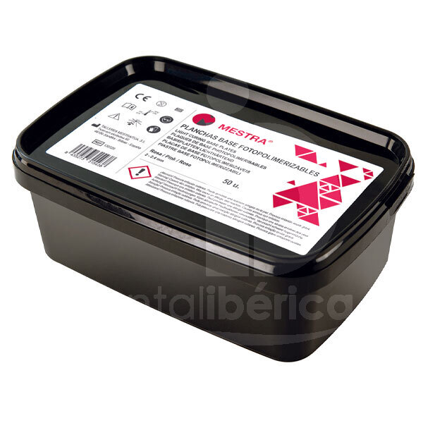 Plaques photo rose mestra 1,4mm x 50 consommables pour confection de modeles mestra