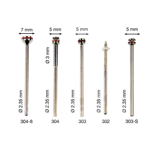 Mandrin/disques 304 renforcé 5mm, mestra consommable d'abrasion, polissage et fraises mestra