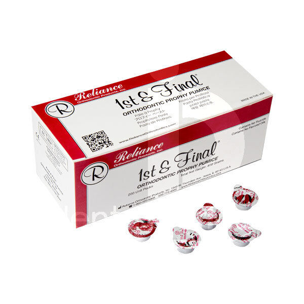 First (1st) & final prophy pomez 200u adhésifs reliance orthodontic